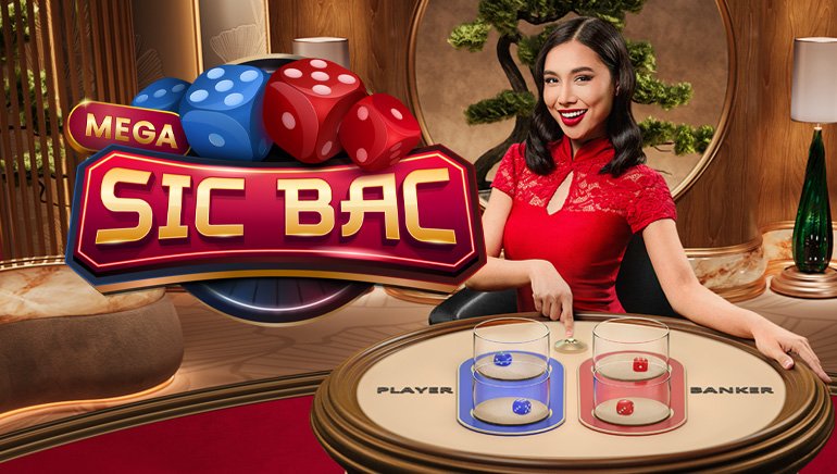 Sic Bo betting table interface on n77 slot showing various bet options and dice cage